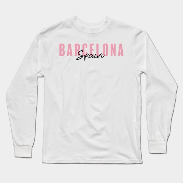 Barcelona, Spain Long Sleeve T-Shirt by aterkaderk